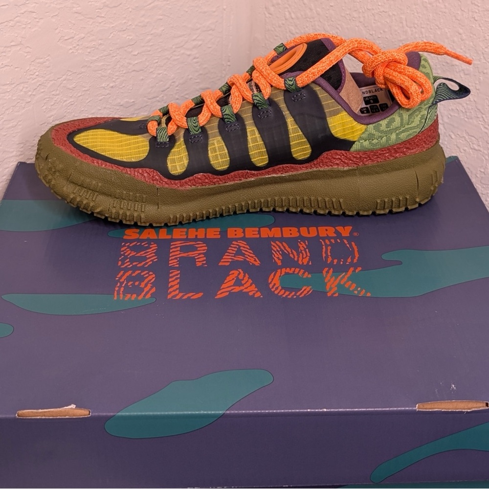 Brandblack Multicolor Trail Sneakers with Orange Accents
